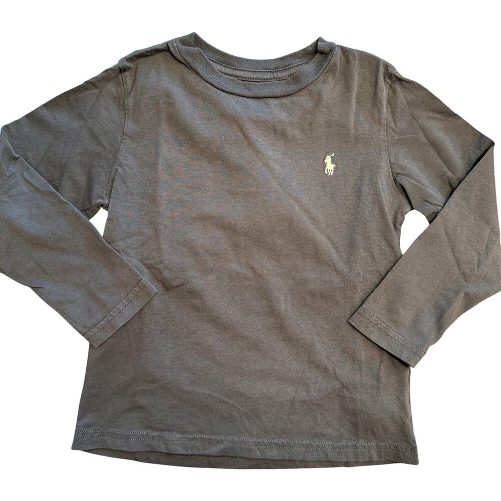 Polo Ralph Lauren Long Sleeve Top Bundle Boys 4T Green Gray - Picture 2 of 6